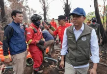 Menhut Tinjau Penanganan Karhutla di Kalba, Sebut Titik Hotspot Menurun