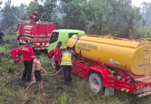 Kementerian PU Suplai Air Tangani Karhutla di Muaro Jambi