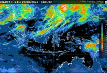 Prakiraan Cuaca Ibu Kota Provinsi se-Indonesia, 28 Augustus
