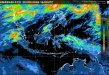 Prakiraan Cuaca Ibu Kota Provinsi se-Indonesia, 31 Augustus