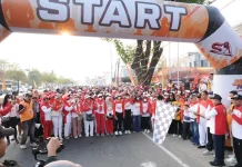 Semarak Jalan Santai Hanura Kalsel, Ribuan Peserta Berbaur