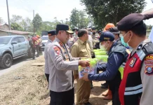 Gunung Sinabung Berstatus Siaga, 176 Personel Polri Dikerahkan Lindungi Warga