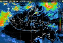 Prakiraan Cuaca Ibu Kota Provinsi se-Indonesia, 4 September