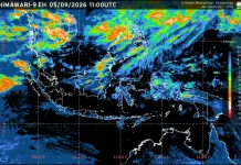 Prakiraan Cuaca Ibu Kota Provinsi se-Indonesia, 6 September