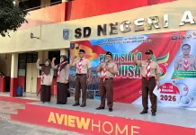 SDN Anyelir 1 Depok Wajibkan Penggunaan Masker Cegah Abu Vulkanik