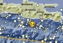 Gempa Magnitudo 2,6 Terjadi 93 Km Barat Daya Trenggalek