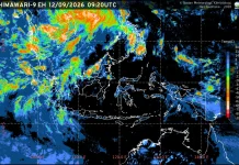 Prakiraan Cuaca Ibu Kota Provinsi se-Indonesia, 13 September