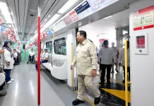 Presiden Prabowo Resmikan LRT Jakarta Rute Kelapa Gading-Manggarai