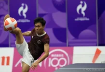 Yoga Ardika Putra dan Uba/La Ode Buka Peluang Teqball Indonesia di Asian Games