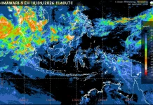 Prakiraan Cuaca Ibu Kota Provinsi se-Indonesia, 19 September