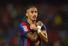 'Hat-trick' Lawan Sevilla, Raphinha Lampaui Catatan Messi dan Kejar Ronaldo