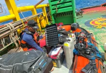 Enam Personel BSG Diterjunkan Cari Korban di KM Virgo Transport 8