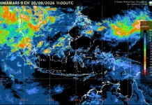 Prakiraan Cuaca Ibu Kota Provinsi se-Indonesia, 21 September