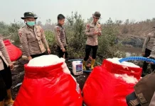Polda Sumsel Kerahkan Drone dan X-Fire untuk Atasi Karhutla di OKI