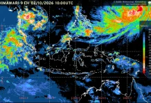 Prakiraan Cuaca Ibu Kota Provinsi se-Indonesia, 3 Oktober