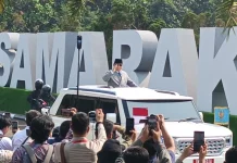Presiden Prabowo Subianto Tiba di Mabes TNI Hadiri Upacara HUT TNI ke-81