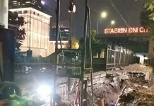 Konstruksi Integrasi Stasiun Karet dan Sudirman Baru Terus Berjalan