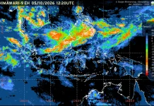 Prakiraan Cuaca Ibu Kota Provinsi se-Indonesia, 6 Oktober