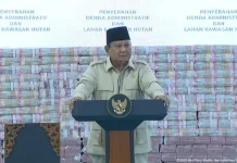 Presiden Prabowo Kembali Menyaksikan Penyetoran Hasil Penindakan Satgas PKH