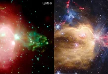Kelahiran Bintang Penuh Gejolak Terungkap di Nebula NGC 7129
