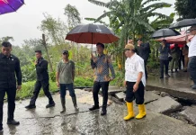 Wapres Tinjau Bencana Tanah Bergerak di Semarang
