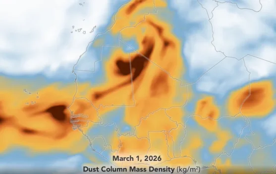 NASA Ungkap Debu Sahara Sapu Eropa, Picu Fenomena 'Hujan Kotor' di Sejumlah Negara