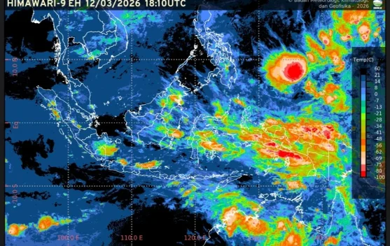 Prakiraan Cuaca Ibu  Kota Provinsi se-Indonesia, 13 Maret