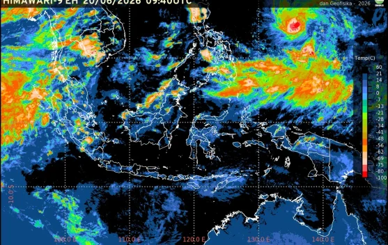 Prakiraan Cuaca Ibu Kota Provinsi se-Indonesia, 21 Juni