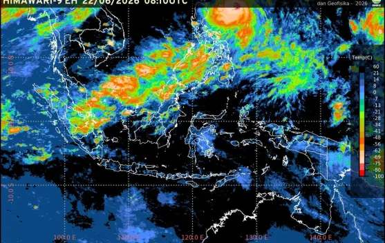 Prakiraan Cuaca Ibu  Kota Provinsi se-Indonesia, 23 Juni
