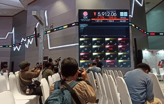 IHSG Dibuka Melemah ke Level 5.873 pada Perdagangan Hari Ini - RRI.co.id