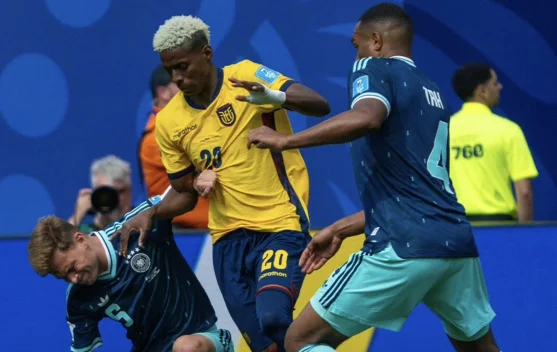 Ekuador vs Jerman Imbang Babak Pertama Grup E, Angulo Balas Gol Cepat Sane - RRI.co.id