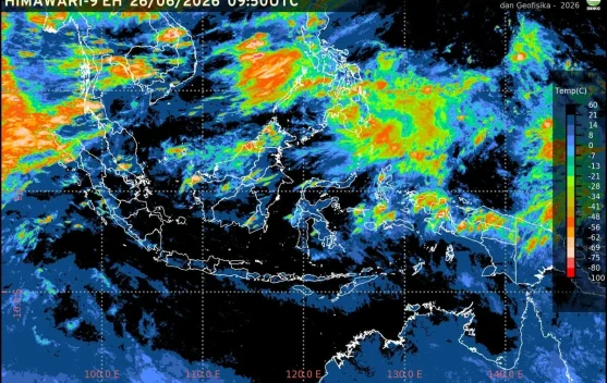 Prakiraan Cuaca Ibu Kota Provinsi se-Indonesia, 27 Juni - RRI.co.id