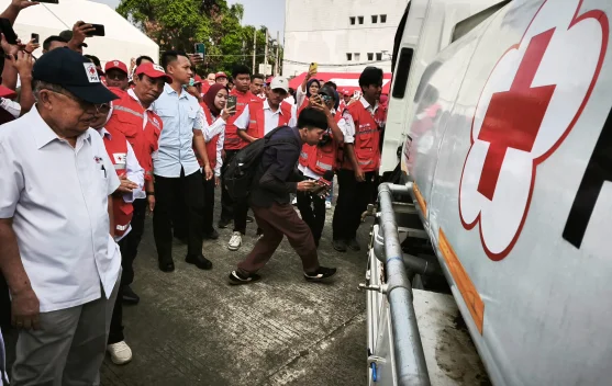 JK Pimpin PMI Kerahkan 400 Mobil Tangki Air, Hadapi Kekeringan El Nino - RRI.co.id