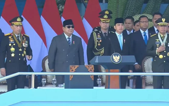 Presiden Prabowo dan Wapres Gibran Tiba di Tempat Upacara HUT ke-80 Bhayangkara - RRI.co.id