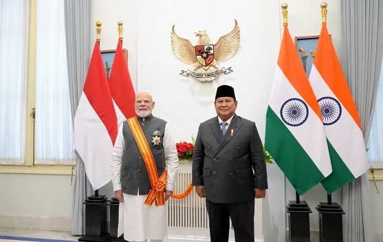 Presiden Prabowo Beri Tanda Kehormatan Tertinggi kepada PM India Narendra Modi - RRI.co.id