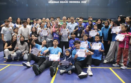 Jabar Sabet Juara Umum Kejurnas Squash 2026, Raih 11 Medali Emas - RRI.co.id