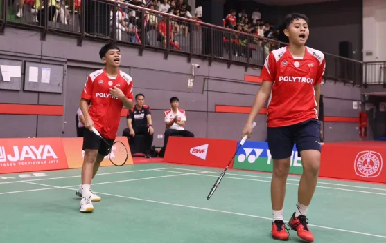 Ganda putra muda Iddo/Leo Juara U15 Jaya Raya Junior International GP 2026 - RRI.co.id