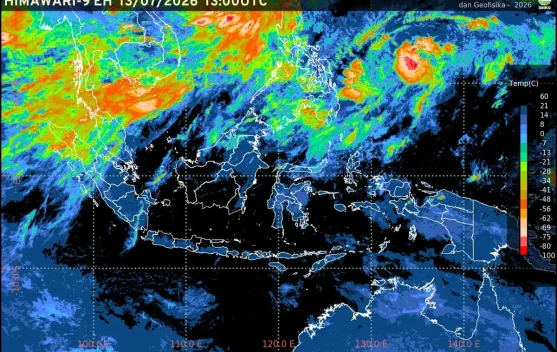 Prakiraan Cuaca Ibu Kota Provinsi se-Indonesia, 14 Juli