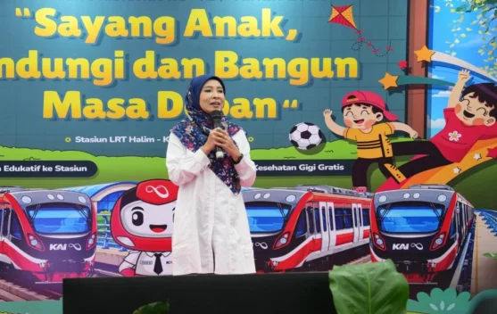 Edukasi Gigi Hari Anak Nasional LRT Jabodebek Sasar 50 Murid Disabilitas