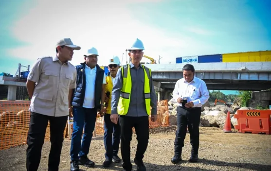 Wapres Tinjau Pembangunan Jembatan Krueng Tingkeum Bireuen Aceh