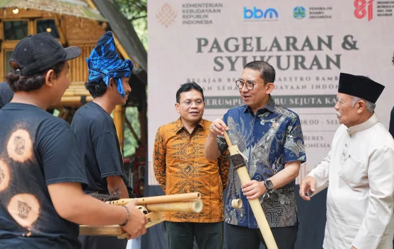 Rawat Warisan Budaya, Kemenbud Ajak Generasi Muda Lestarikan Tradisi Bambu