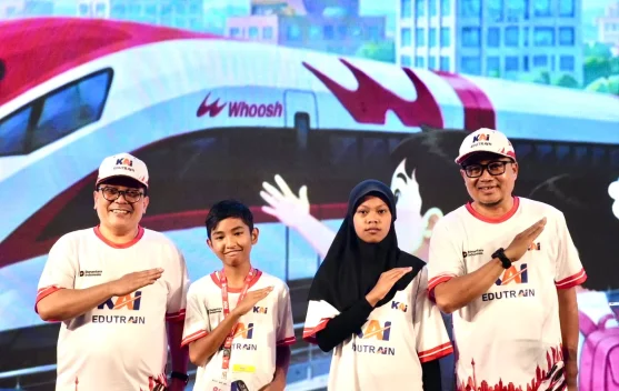 KAI dan KCIC Edukasi 81 Anak Panti Asuhan lewat EduTrain