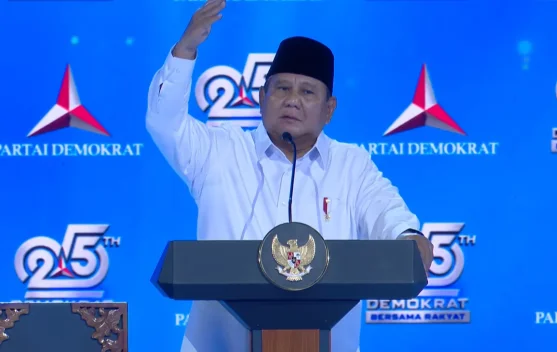 HUT ke-25 PD, Presiden Prabowo: Partai Demokrat tidak Caci-Maki dan Bakar-bakar