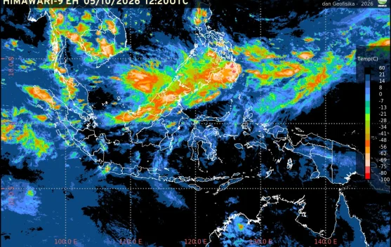 Prakiraan Cuaca Ibu Kota Provinsi se-Indonesia, 6 Oktober