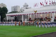 Suasana Khidmat Warnai Persiapan Praspa TNI-Polri di Istana Merdeka Jakarta