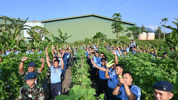 Lanud RSA Natuna Dukung Program Ketahanan Pangan Nasional