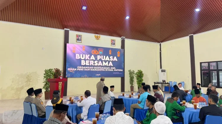 Kapolres Natuna Gelar Buka Puasa Bersama Tokoh Masyarakat dan Insan Pers