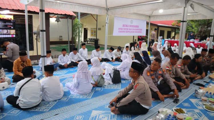 Polres Anambas Buka Puasa Bersama Santuni Anak Yatim