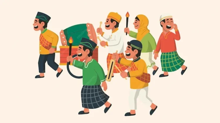 Tradisi Takbiran Pawai Obor Keliling di Indonesia