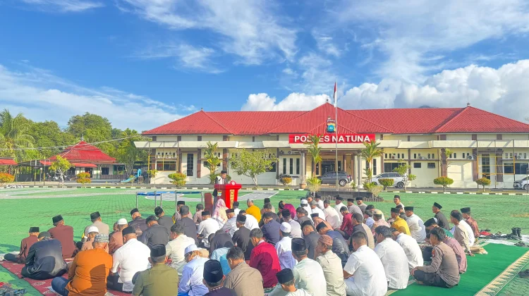 Polres Natuna Gelar Sholat Idul Fitri 1447 H